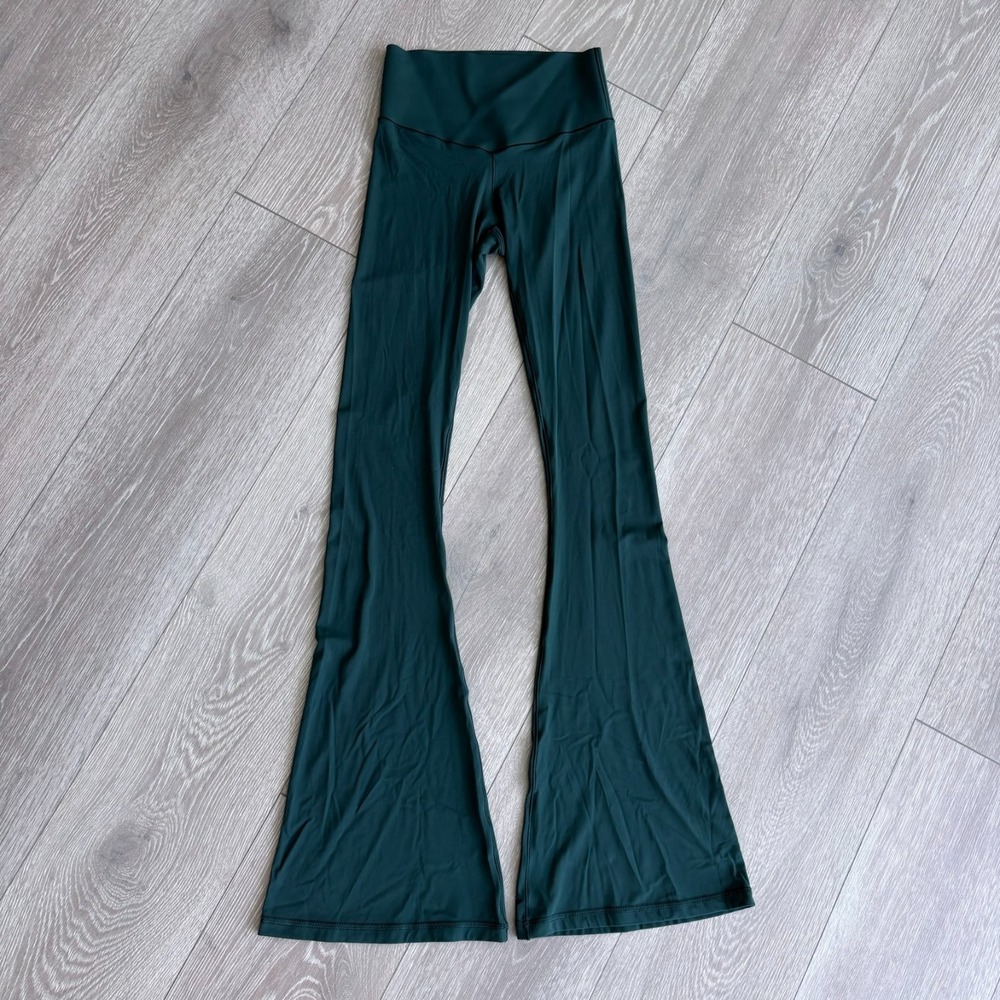 Offline by Aerie Womens‎ Emerald Green Soft High Waisted Flare Leggings Size XS